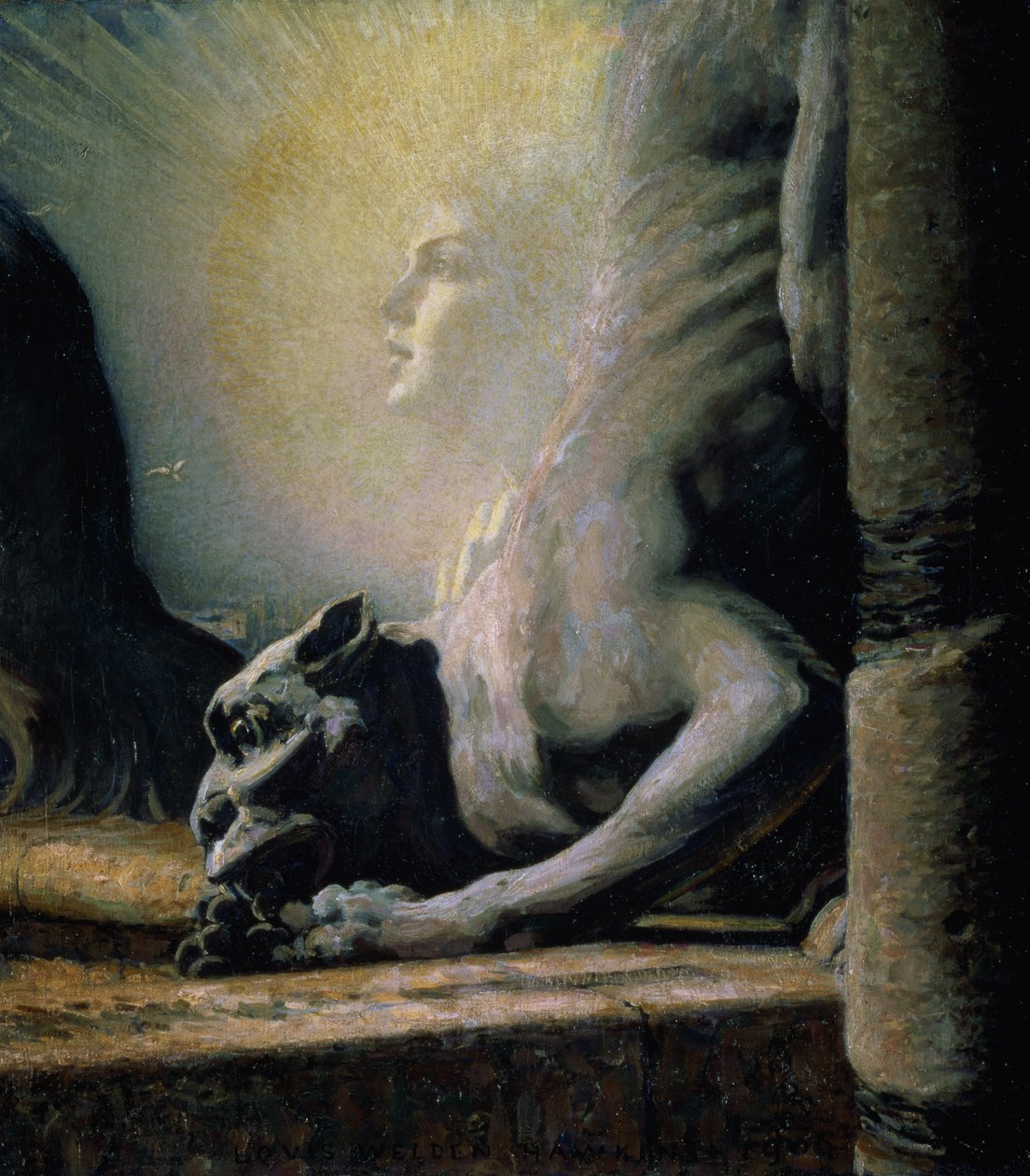 De Sfinx en de Chimera, 1906 door Louis Welden Hawkins