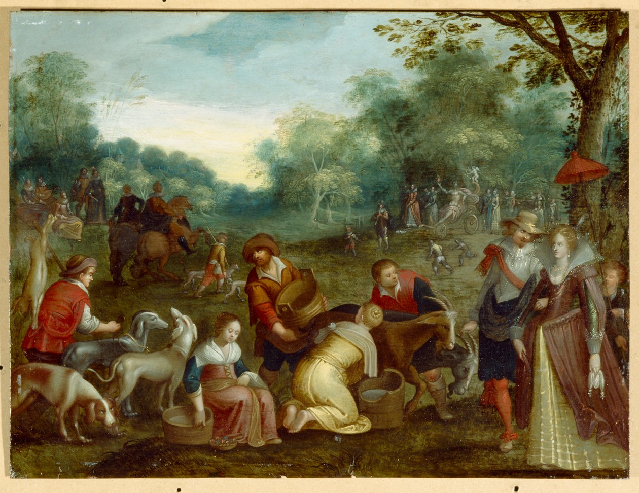 Lente door Louis de (circle of) Caullery