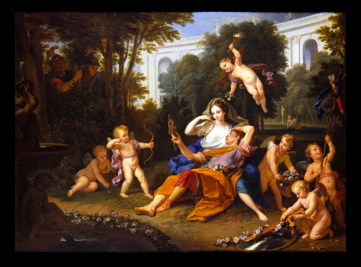 Armida en Rinaldo door Louis de the Younger Boulogne