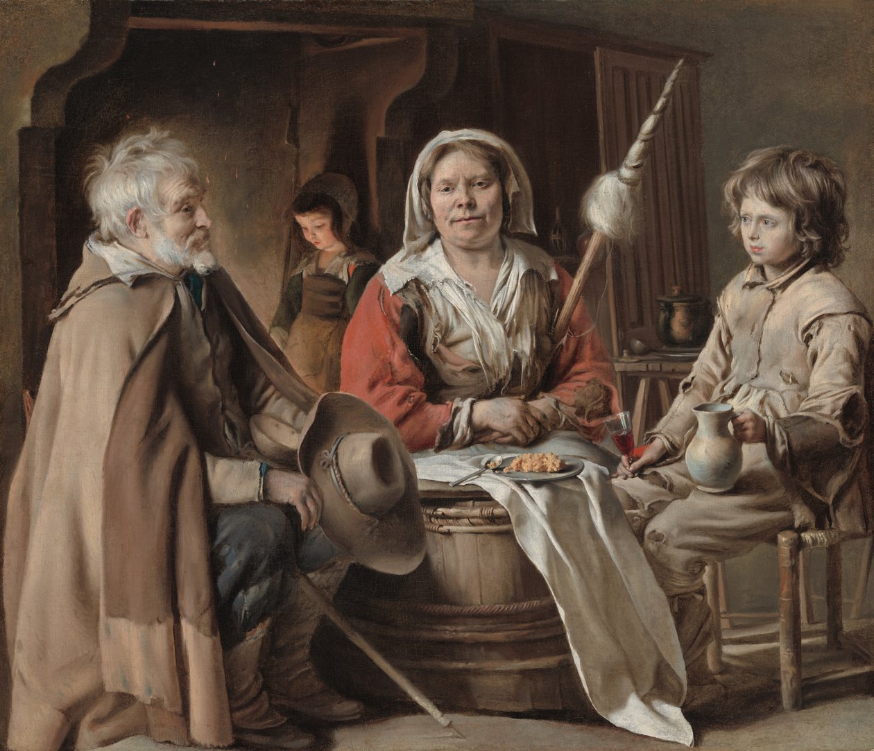 Boereninterieur door Louis le Nain