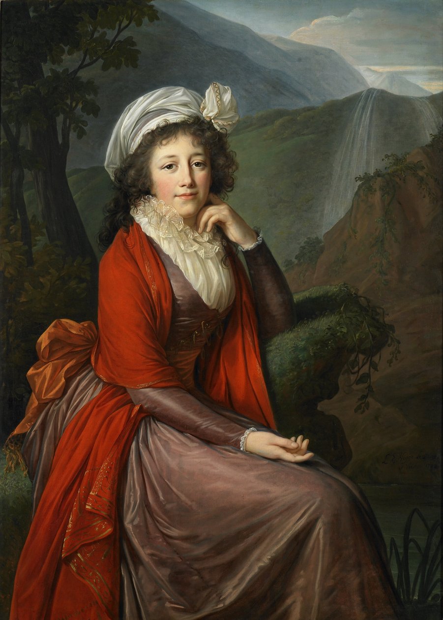 Portret van gravin Maria Theresia Bucquoi door Elisabeth Louise Vigee Lebrun