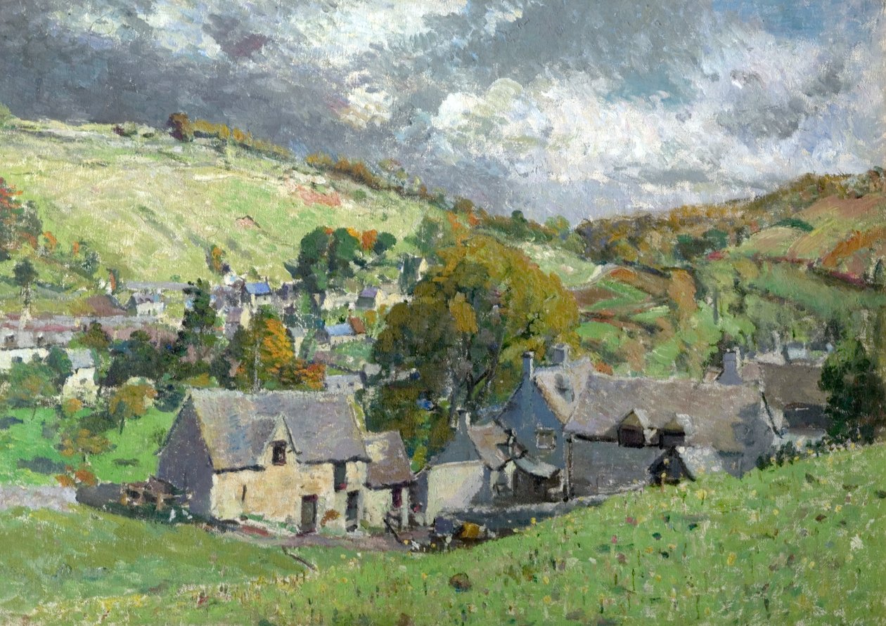 Een dorp in Gloucestershire, 1919 door Louise Pickard