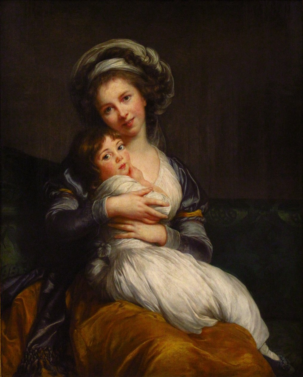 Madame Vigée-Le Brun en haar dochter door Elisabeth Louise Vigee Lebrun