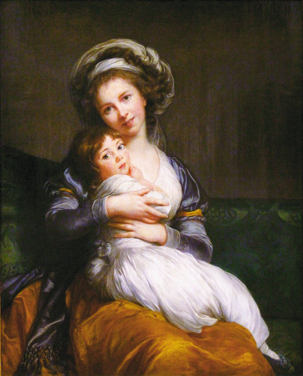 Madame Vigée-Lebrun en haar dochter, Jeanne Lucia (Julie) door Elisabeth Louise Vigee Lebrun