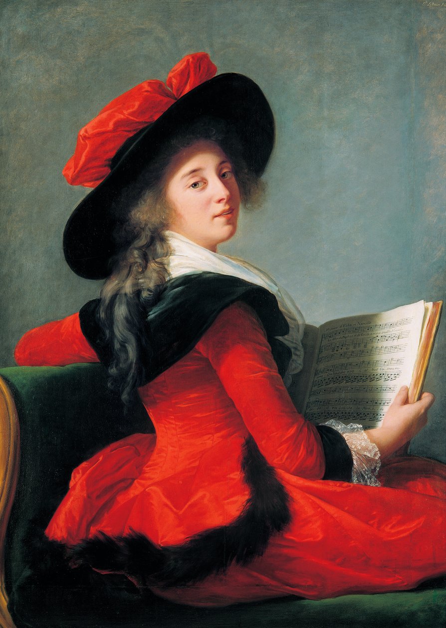 Portret van de Barones de Crussol door Elisabeth Louise Vigee Lebrun