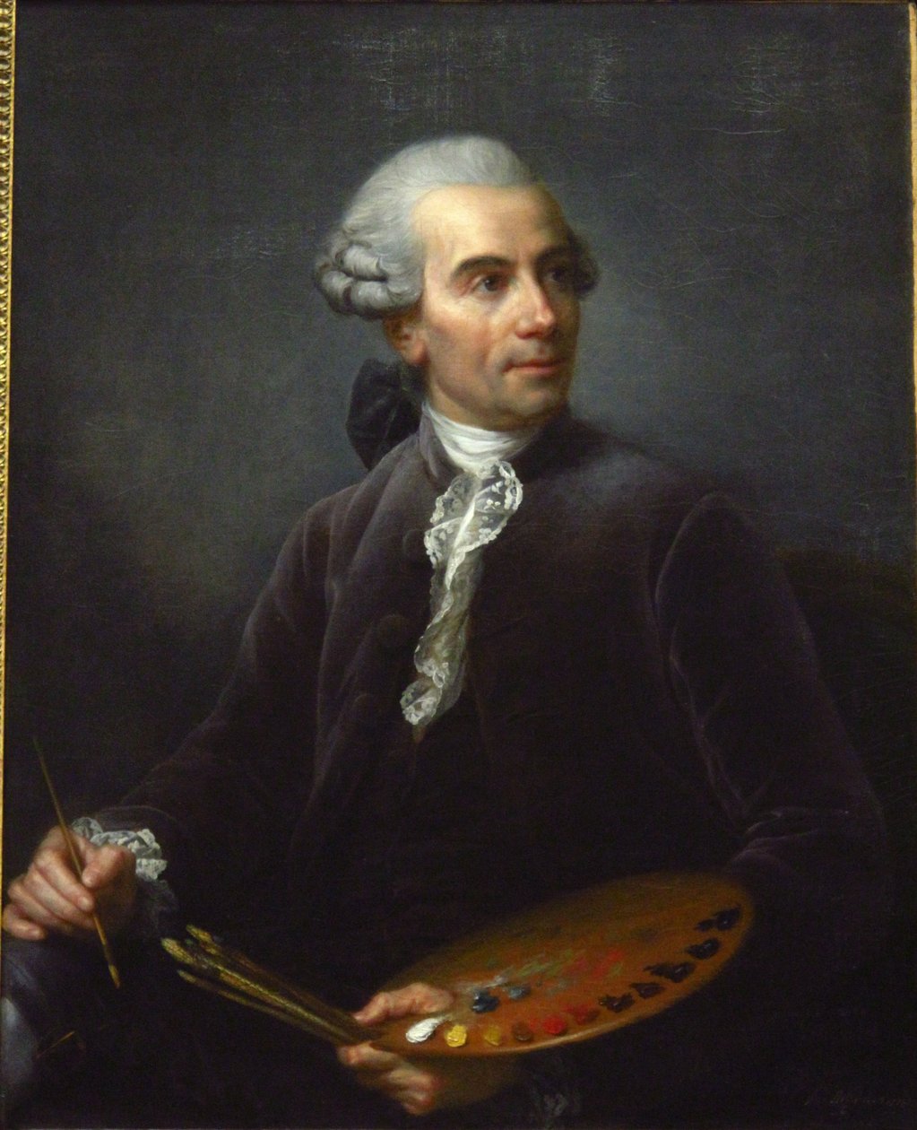 Portret van Joseph Vernet (1714-1789), Franse schilder door Elisabeth Louise Vigee Lebrun