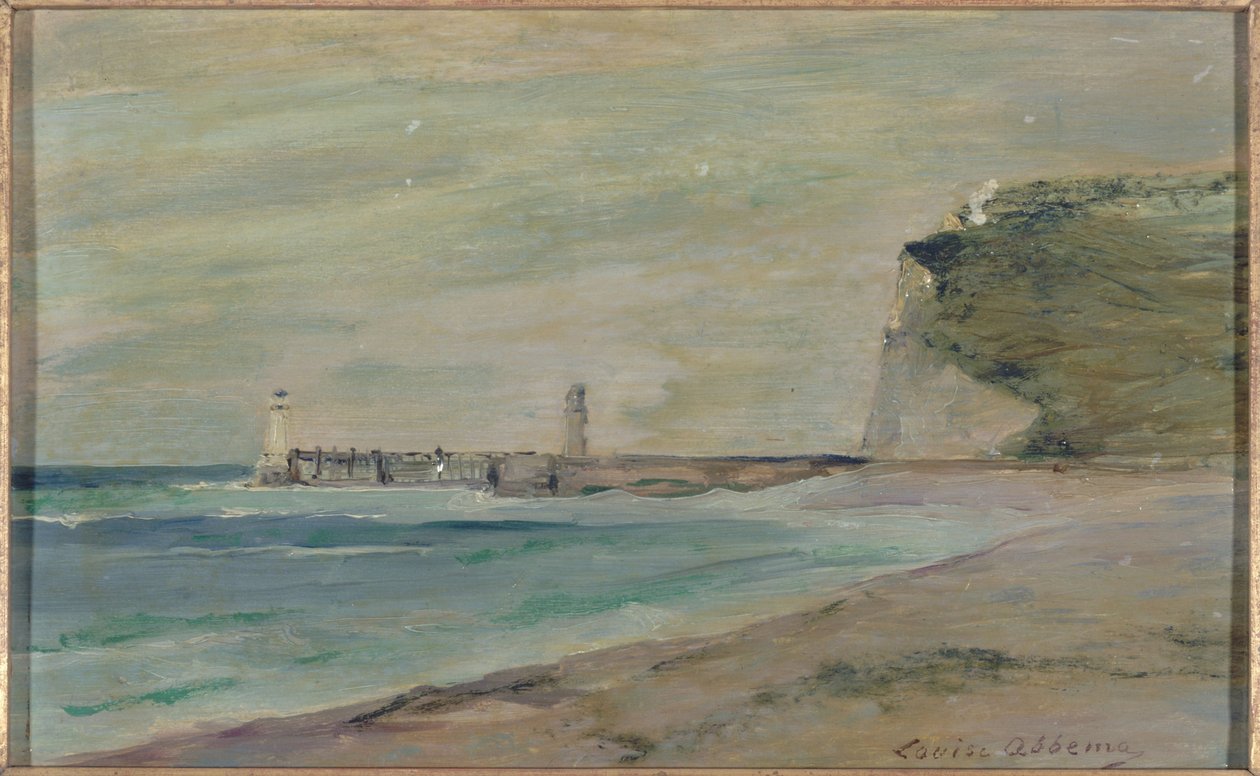 Strandlandschap, Fécamp door Louise Abbéma