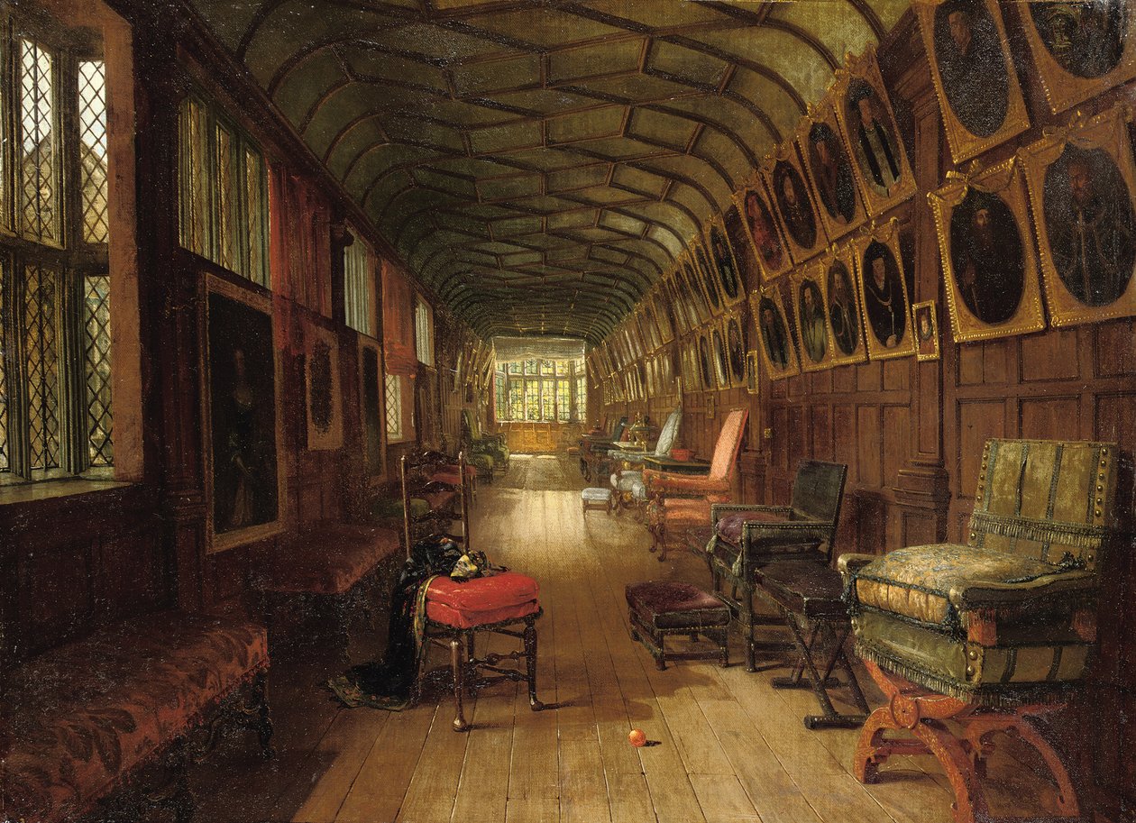 De Bruine Galerij, Knole, Kent door Louise Ingram Rayner