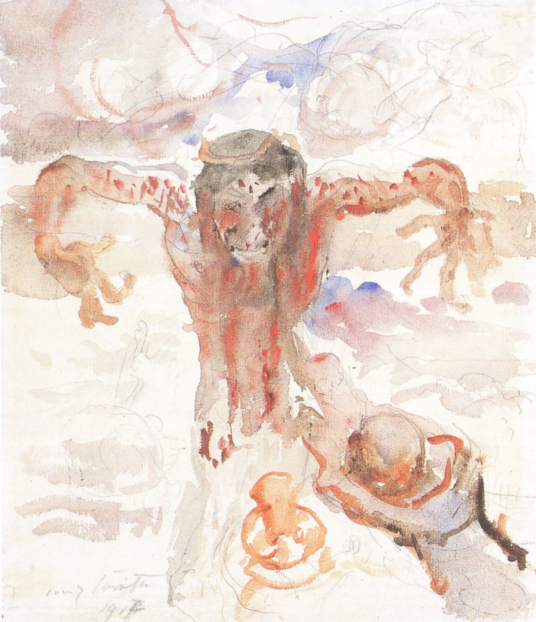 Gekruisigde Christus door Lovis Corinth