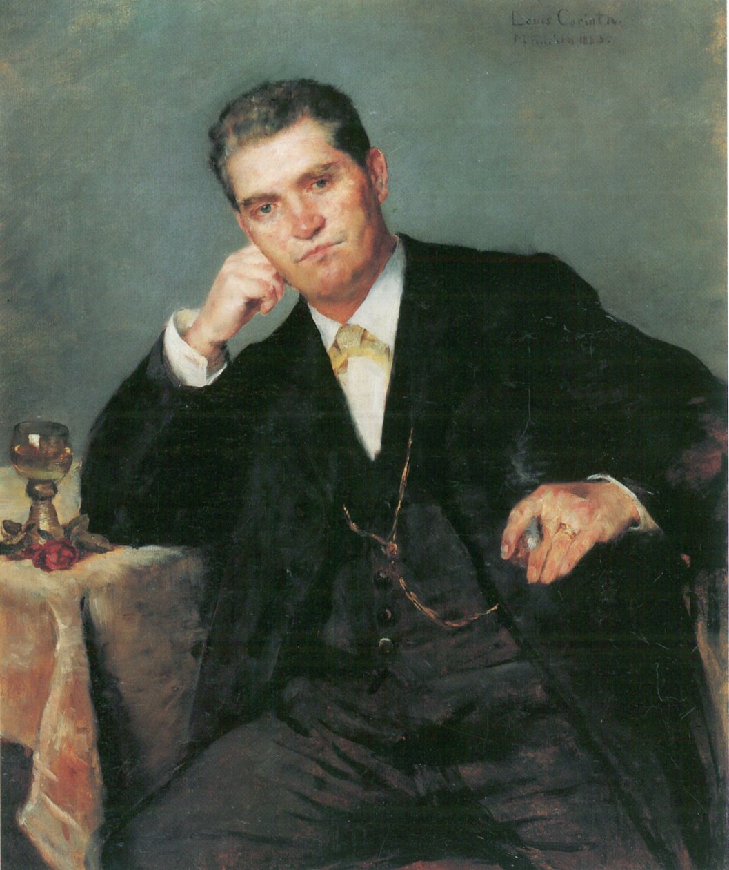 Portret van vader Franz Heinrich Corinth door Lovis Corinth