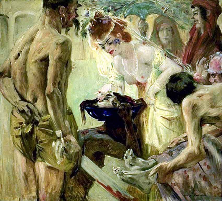Salome, I. versie door Lovis Corinth