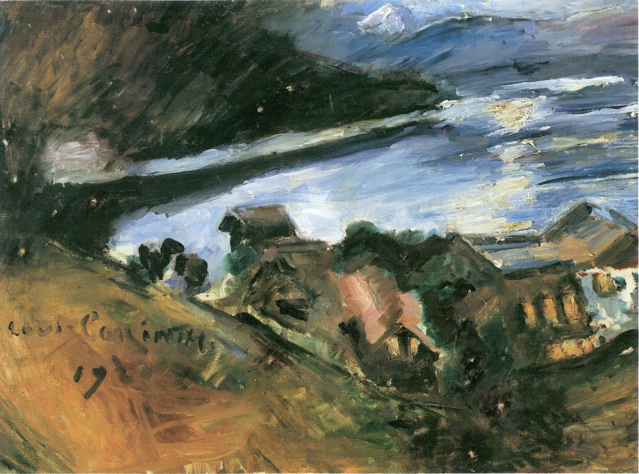 Walchensee bij Maanlicht door Lovis Corinth