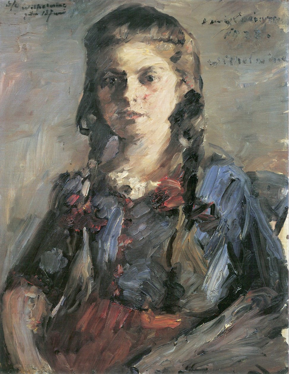 Wilhelmine met Vlecht door Lovis Corinth