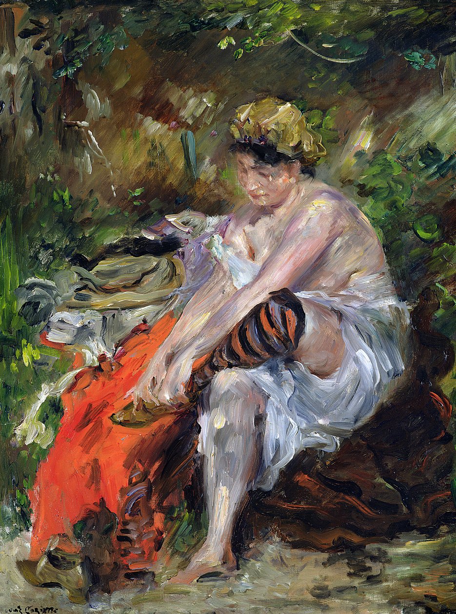 Na de zwempartij, 1906 door Lovis Corinth