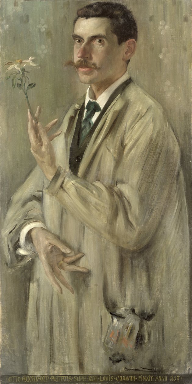 De schilder Otto Eckmann (1865-1902) 1897 door Lovis Corinth