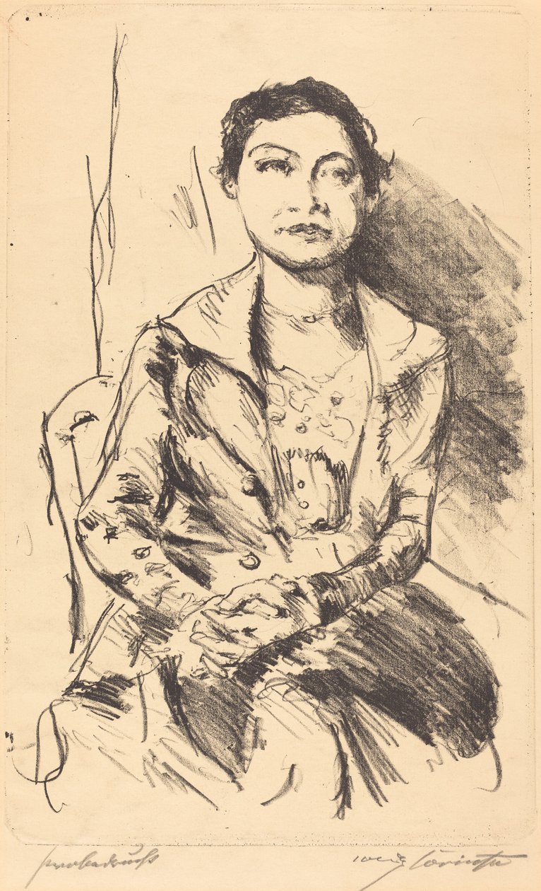 Anneliese Halbe, 1918 door Lovis Corinth