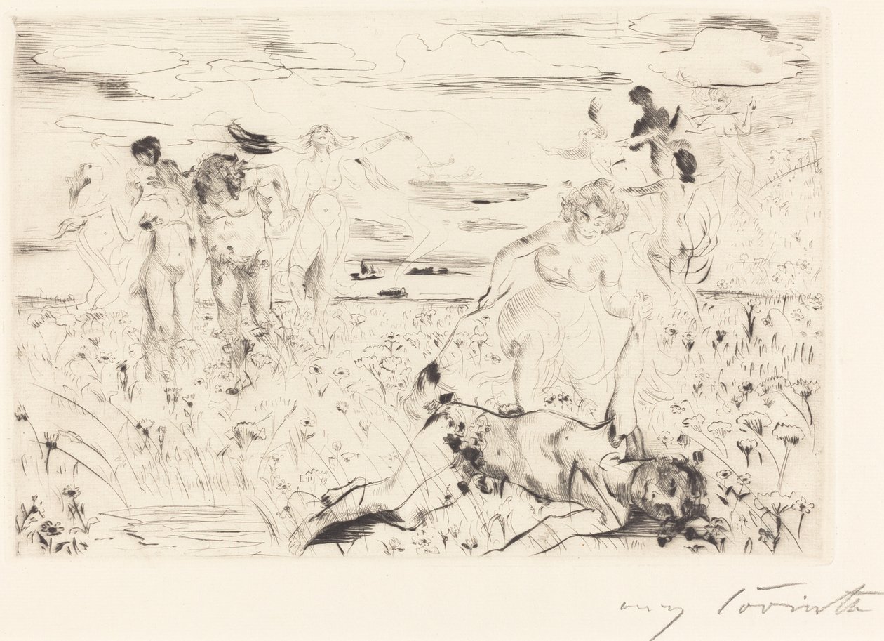 Bacchanaal, 1914 door Lovis Corinth