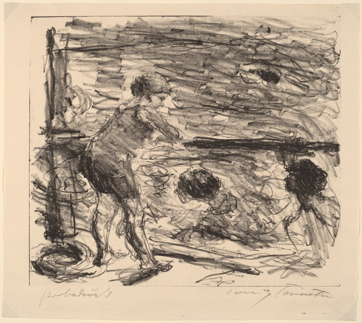 Badeanstalt door Lovis Corinth