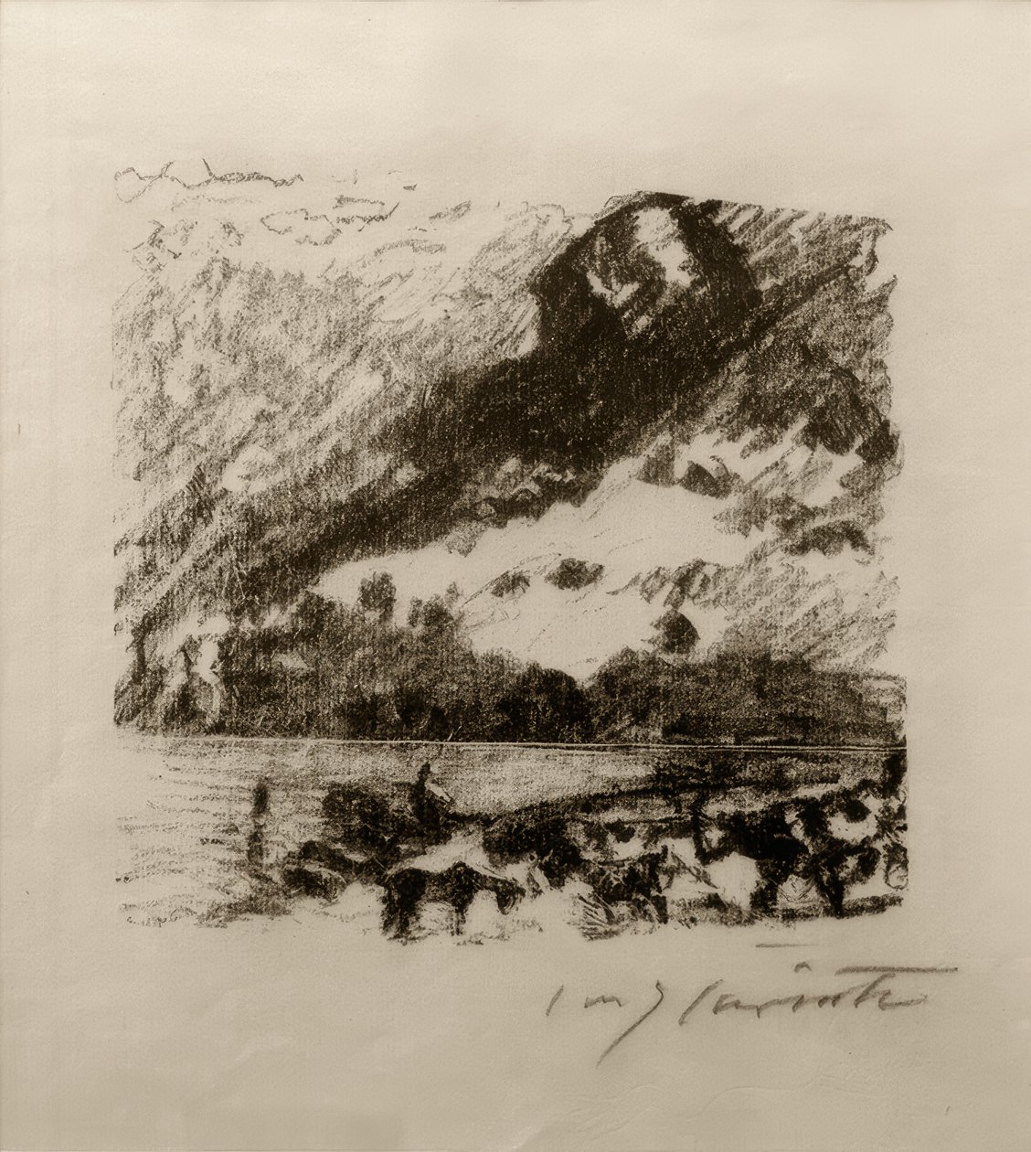Bergmeer door Lovis Corinth