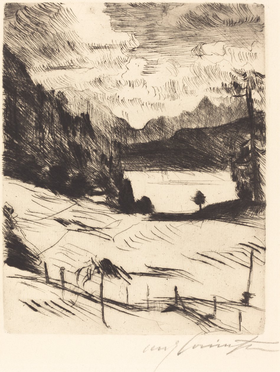 De Walchensee door Lovis Corinth