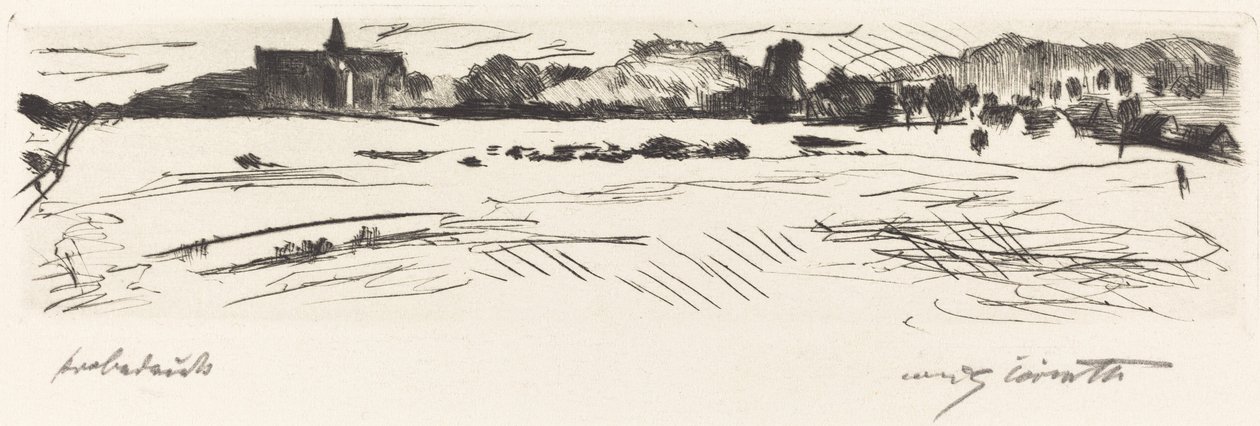 Landschap met duinen door Lovis Corinth