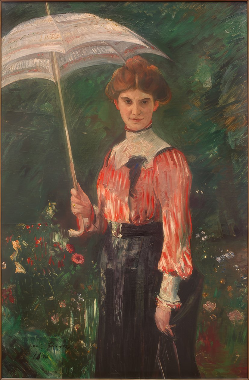 Halve vrouw door Lovis Corinth