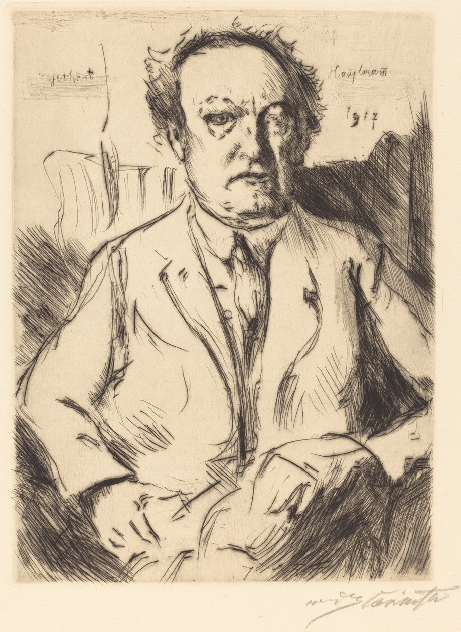 Gerhart Hauptmann door Lovis Corinth
