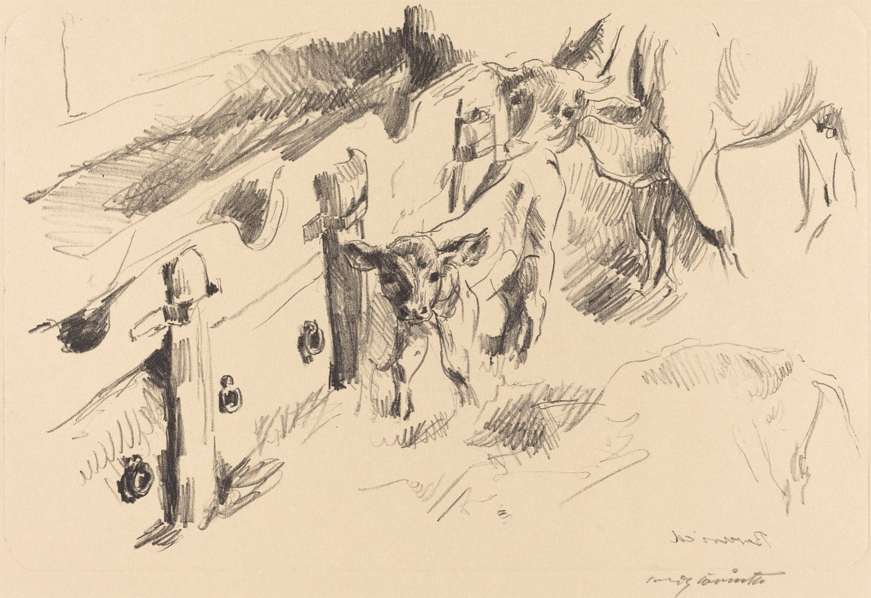 Kalveren door Lovis Corinth
