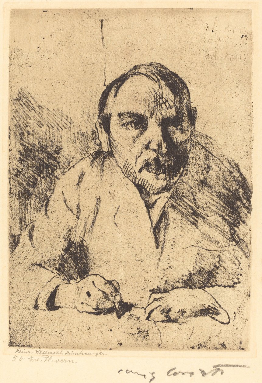 Zelfportret, 1912 door Lovis Corinth