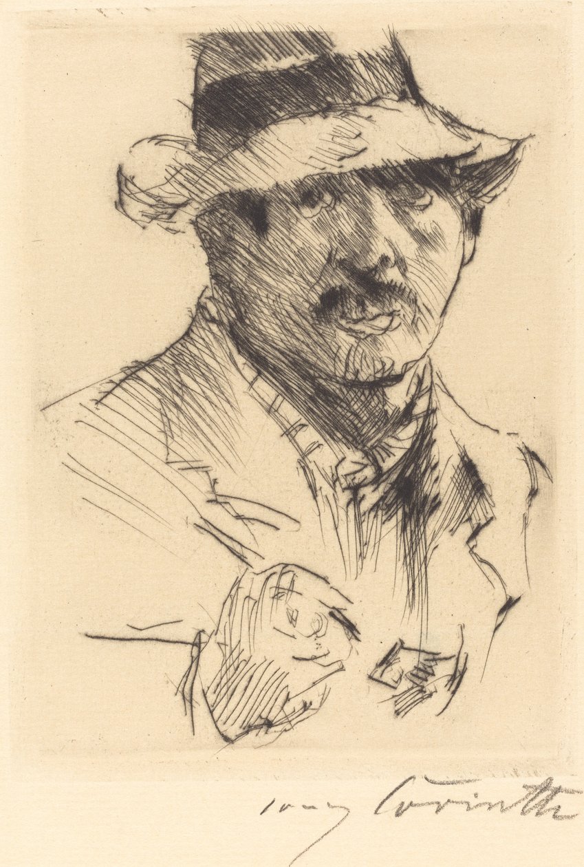 Zelfportret, 1920 door Lovis Corinth