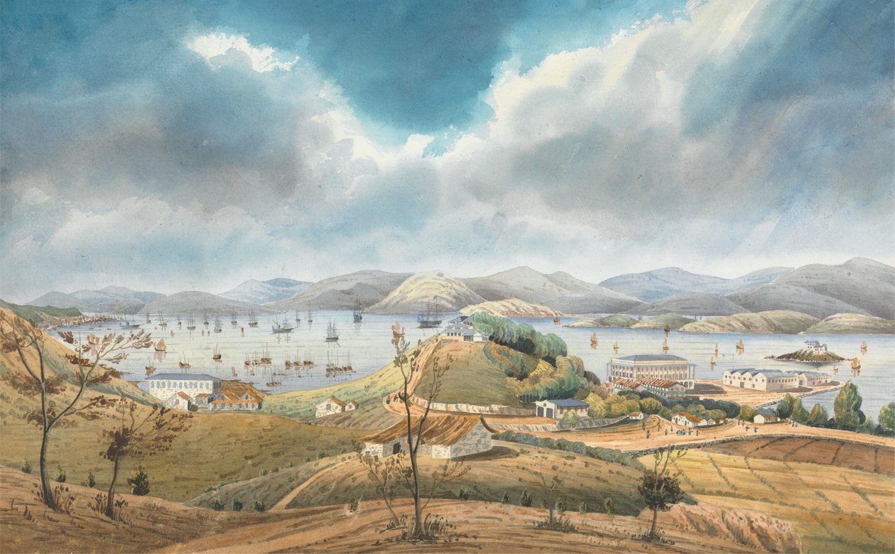 Haven van Hong Kong door Lt. Humphrey John Julian