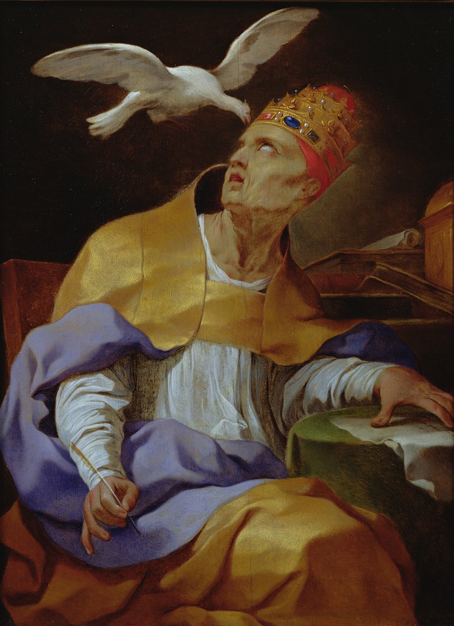 St. Gregorius de Grote (c.540-604) door Lubin Baugin