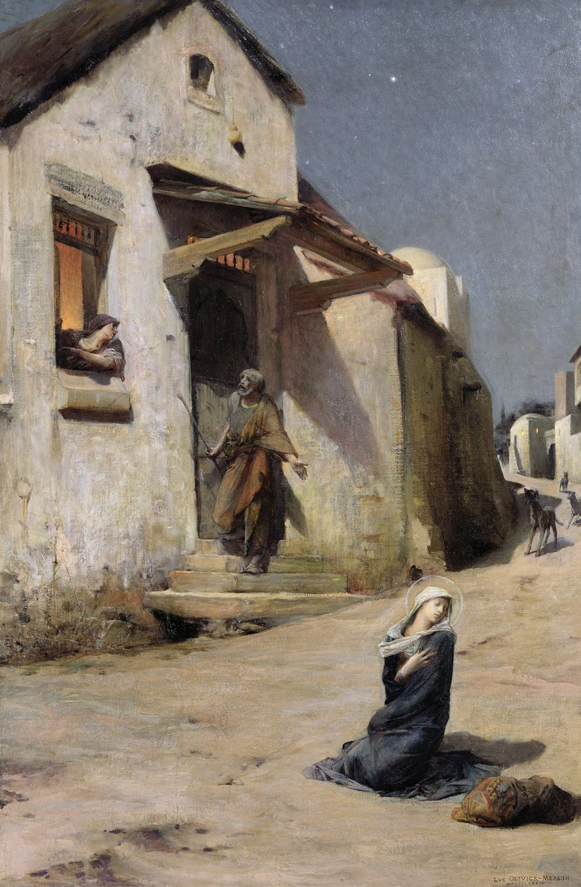 De Aankomst in Bethlehem, 1897 door Luc Oliver Merson