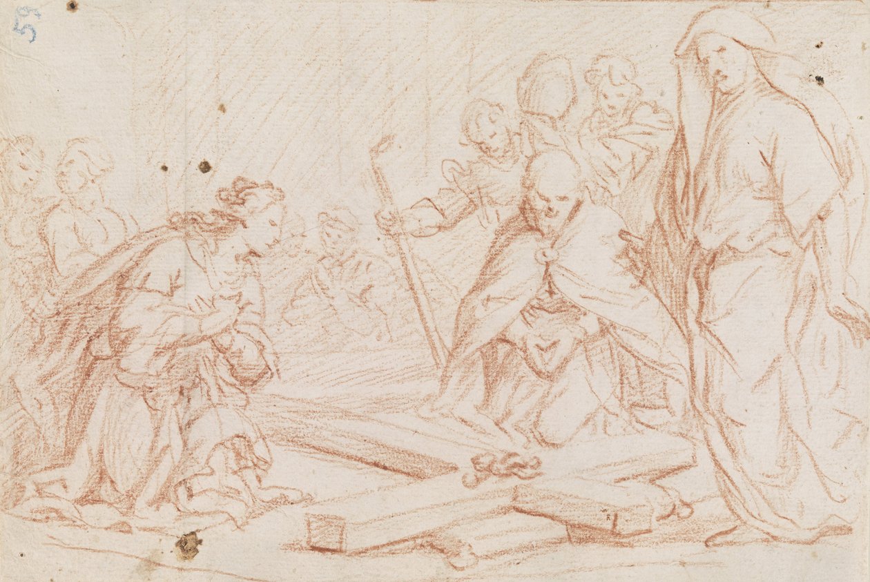 Vinding van het kruis door Luca Giordano