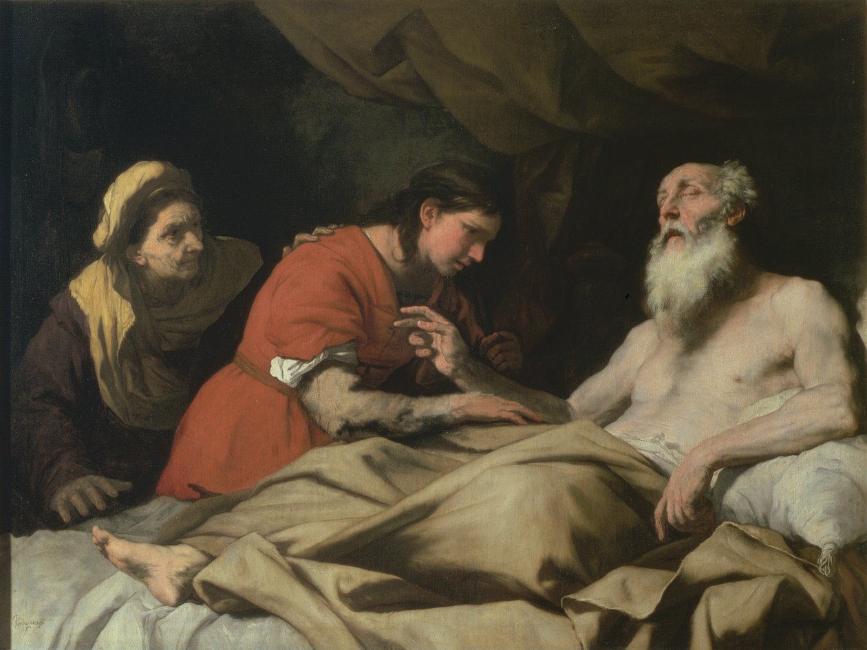 Isaak Zegent Jakob door Luca Giordano
