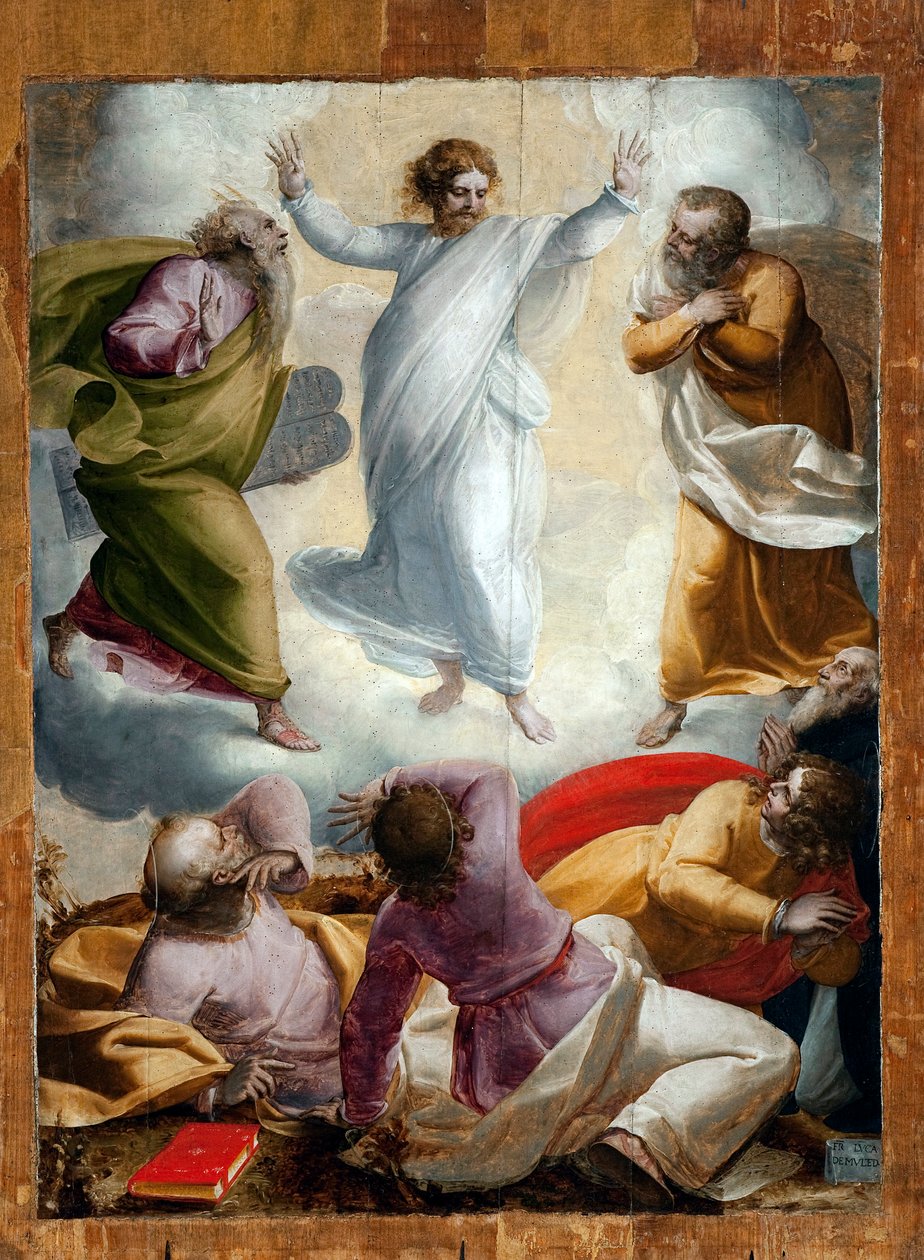 De Transfiguratie door Luca Cambiaso