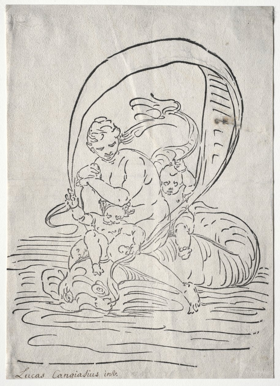 De triomf van Amphitrite door Luca Cambiaso