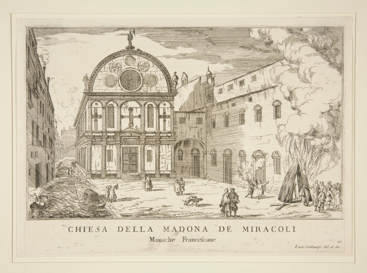 Chiesa della Madonna dei Miracoli door Luca Carlevarijs