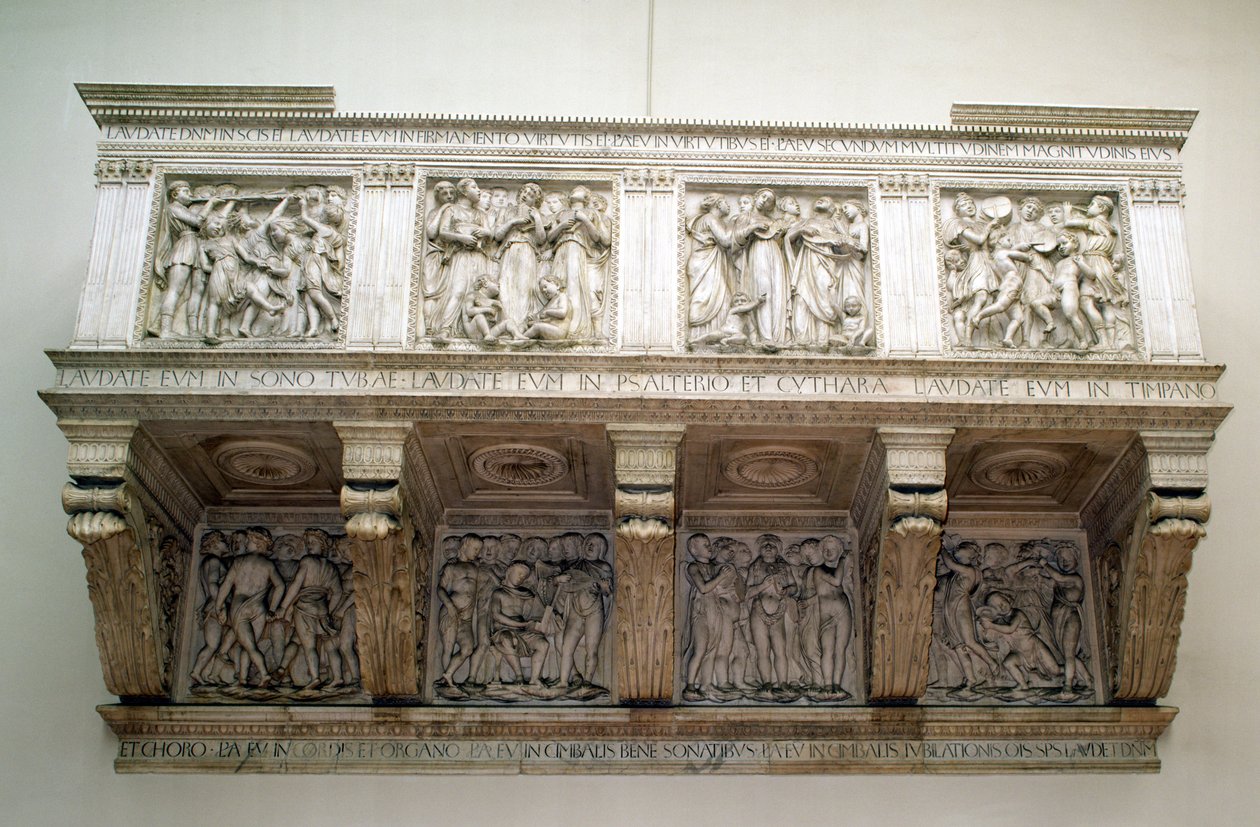Gereconstrueerde Cantoria, c.1432-8 door Luca Della Robbia