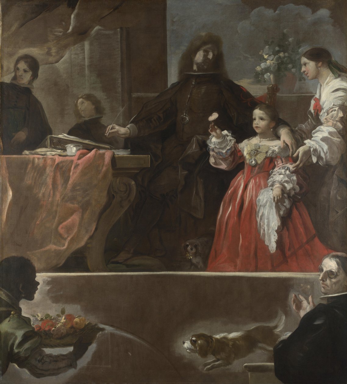 Een Hulde aan Velázquez, ca. 1692-1700 door Luca Giordano