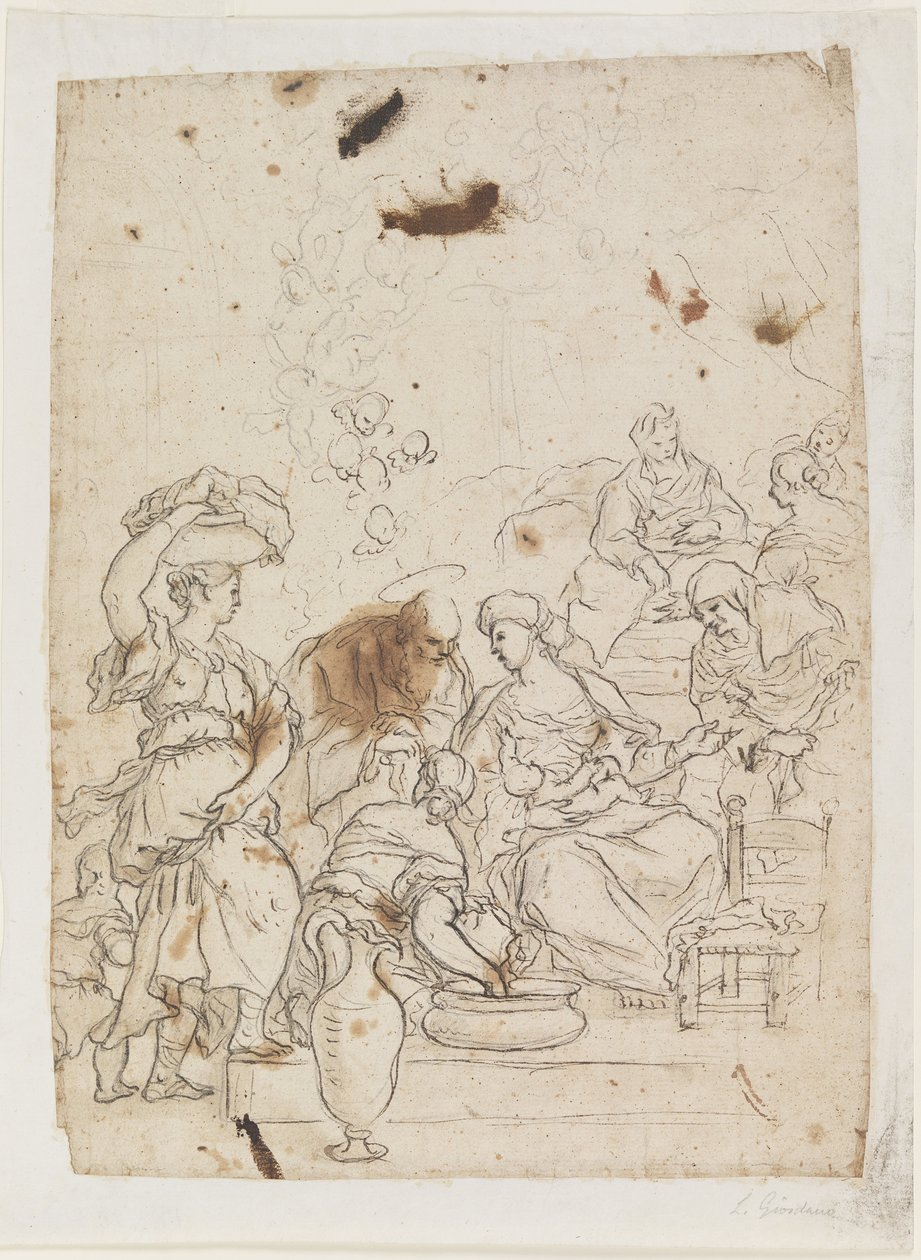 Geboorte van de Maagd door Luca Giordano