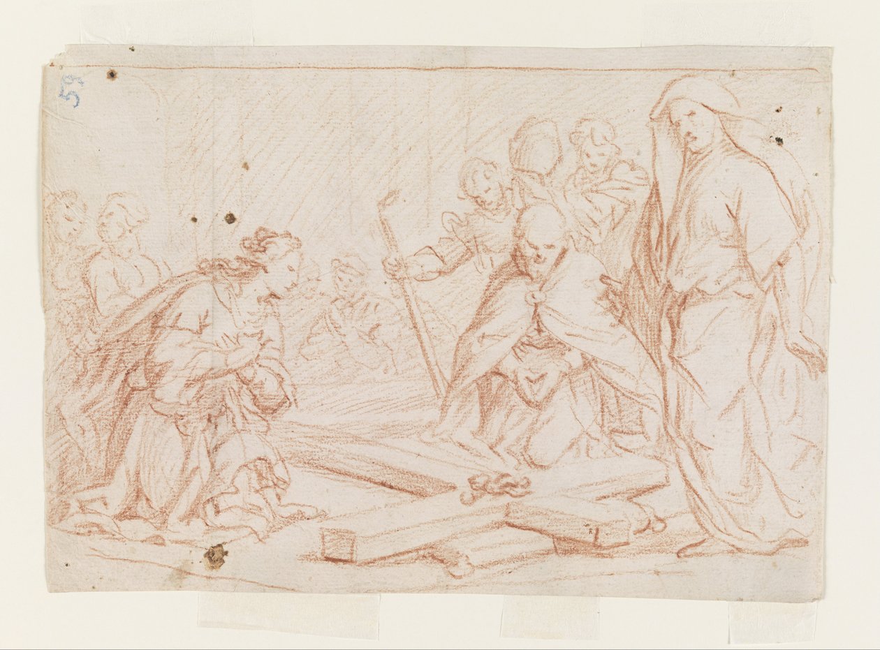 De vondst van het kruis door Luca Giordano