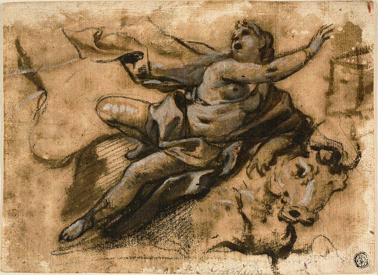 Verkrachting van Europa door Luca Giordano
