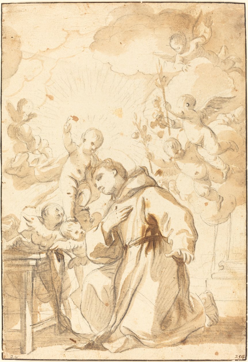Sint Antonius van Padua door Luca Giordano
