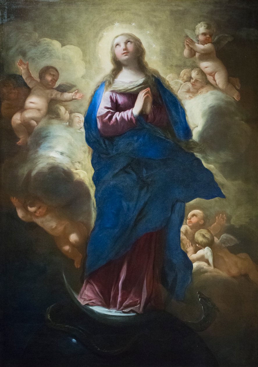 De onbevlekte ontvangenis door Luca Giordano