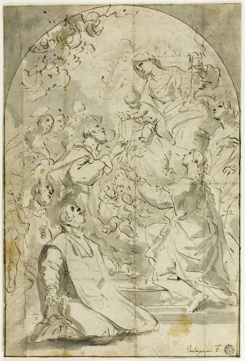 Visioen van Sint Dominicus door Luca Giordano