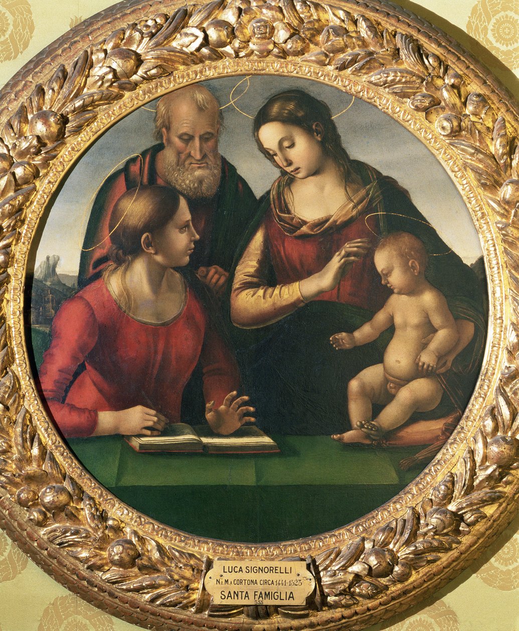 Heilige Familie met St. Catharina door Luca Signorelli