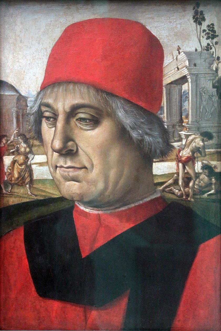 Portret van een man door Luca Signorelli