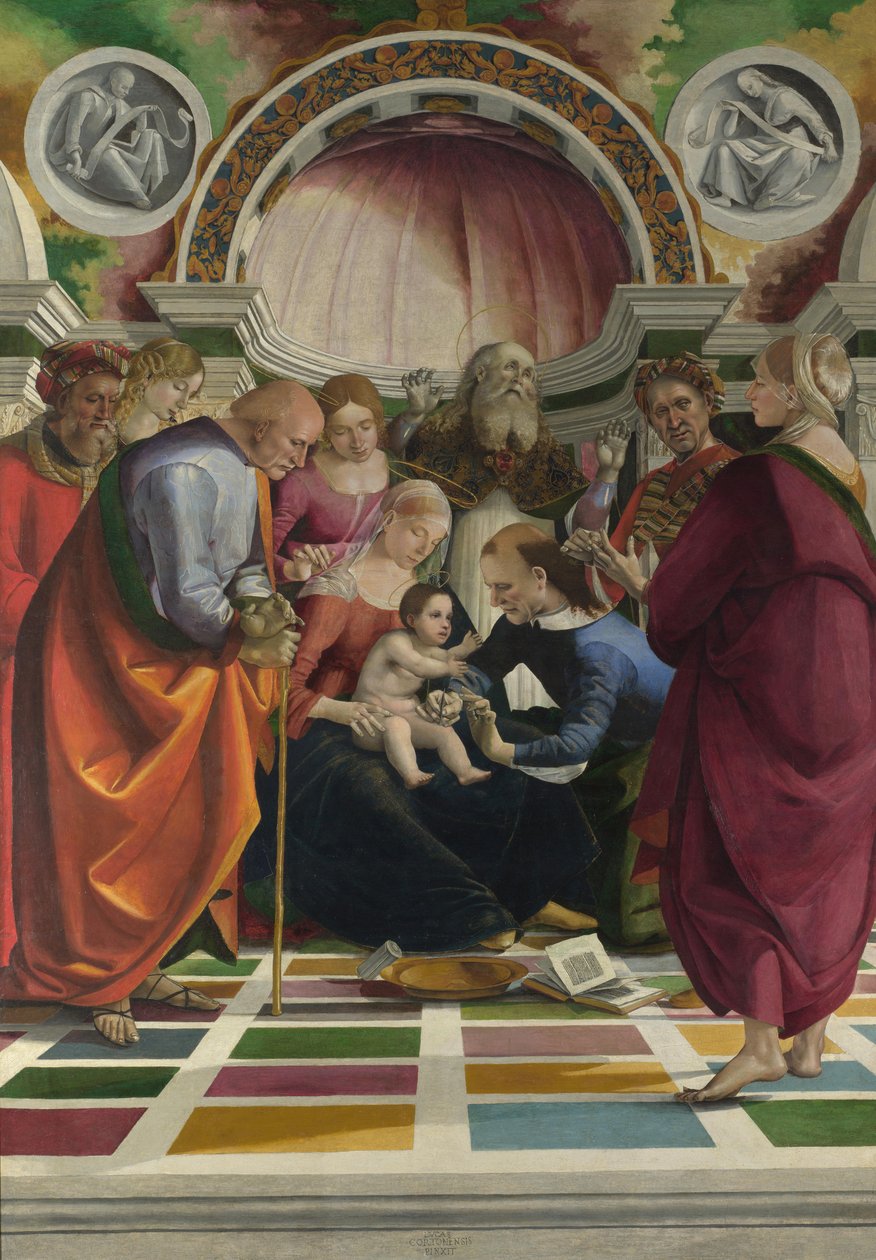 De Besnijdenis, ca. 1490 door Luca Signorelli