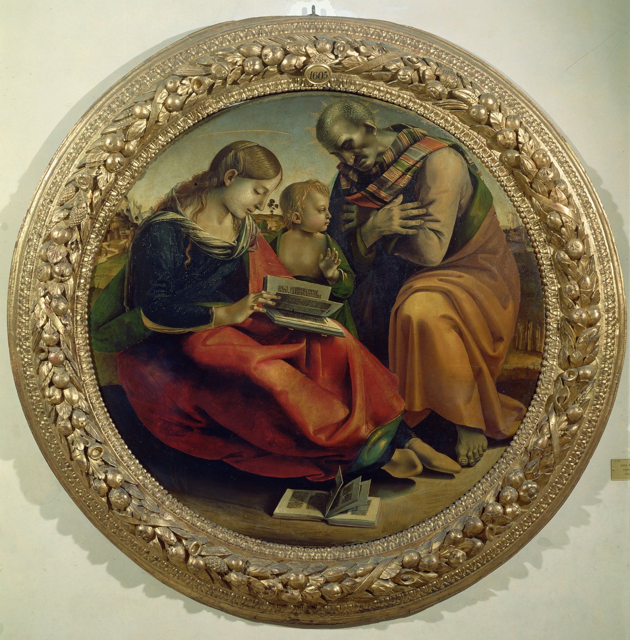 De Heilige Familie, c.1485 door Luca Signorelli
